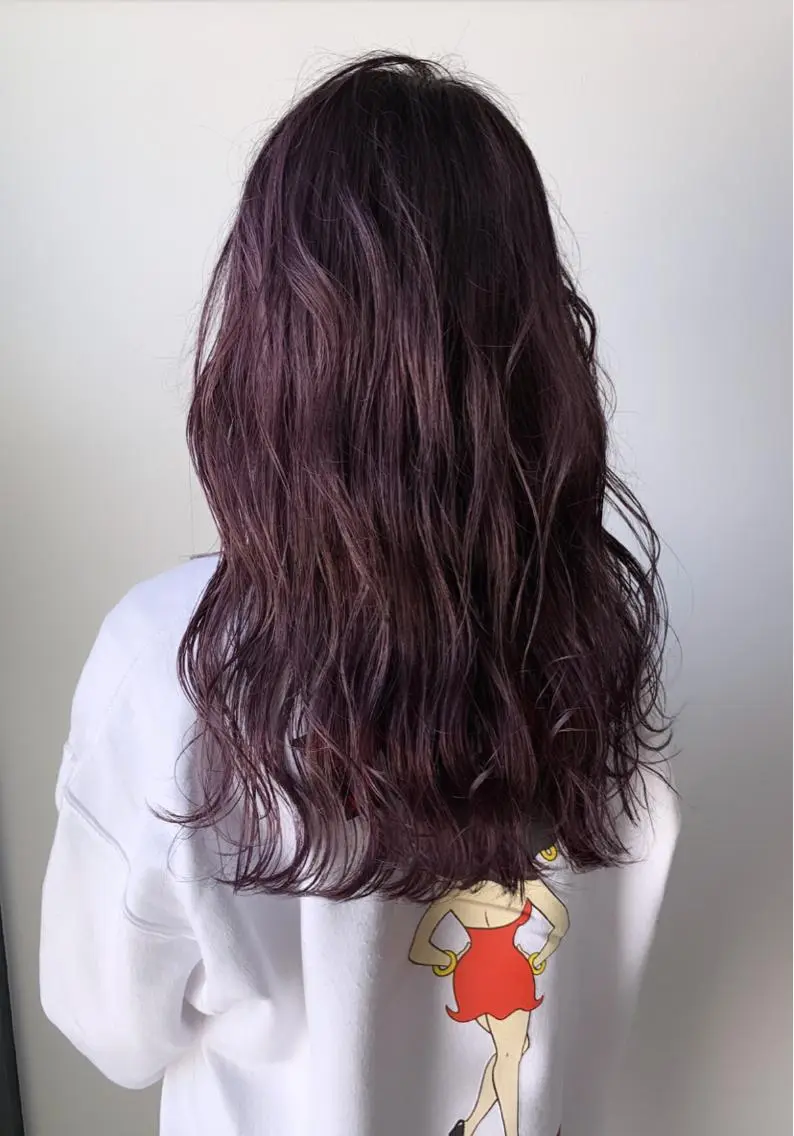 カラー ラベンダーカラー スパイキーショート パーマ　具志堅　太志のヘアスタイル