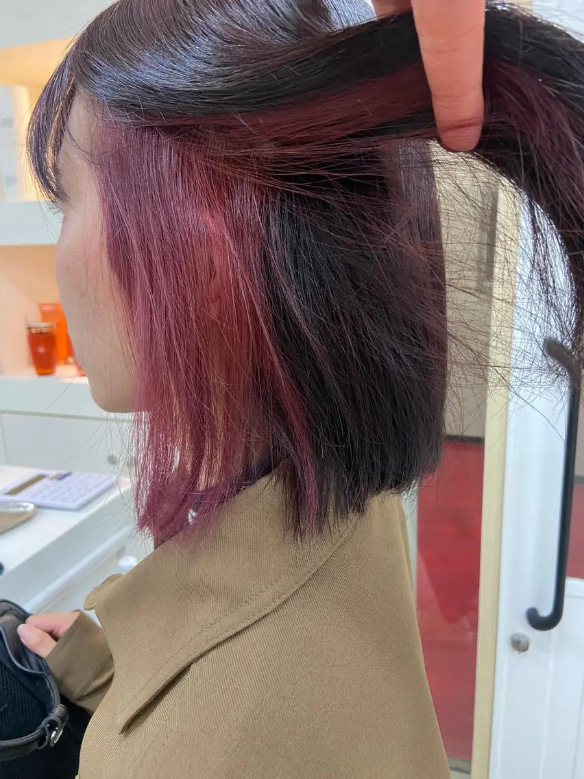 ミディアム ミディアムパーマ 縮毛矯正 宮澤 泉のヘアスタイル