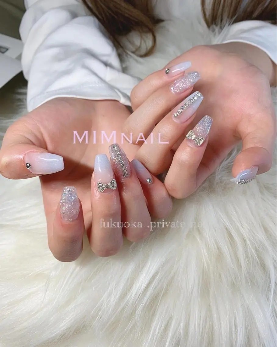 ネイル アートネイル フレンチネイル 韓国ネイル ミラーネイル ニュアンスネイル *・*MIMnail 1号店・*:・*のネイルデザイン