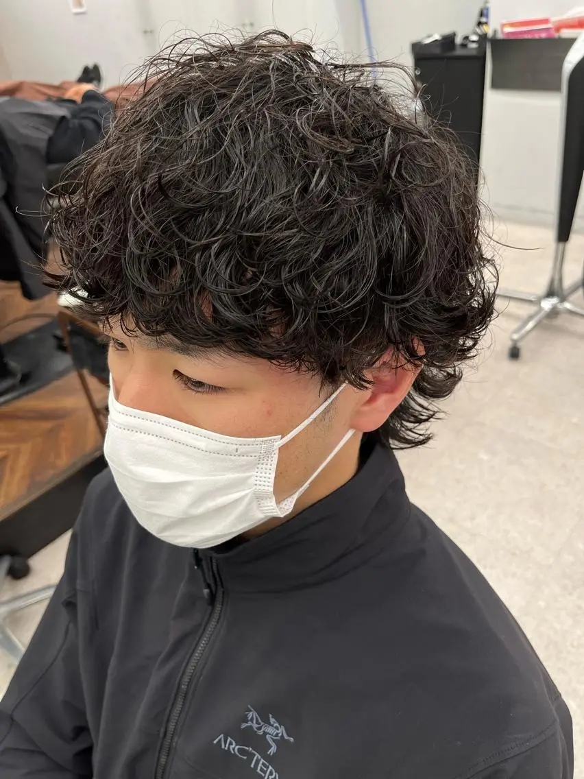 パーマ メンズ カット パーマ 🍐シャドウパーマ メンズ特化/守岡🍐のヘアスタイル