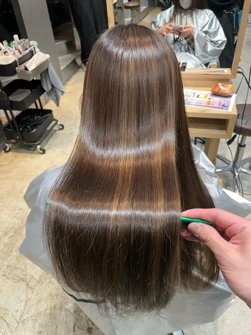 ロング 髪質改善 縮毛矯正 トリートメント 【お悩み解決のプロ】 ハヤシタクミのヘアスタイル