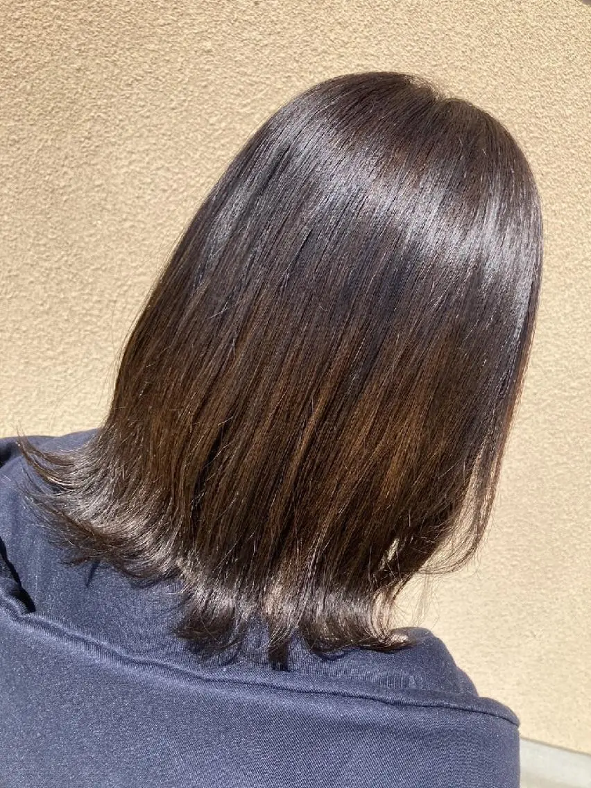 カラー ミディアム カット ヘアカラー トリートメント おだ ももかのヘアスタイル