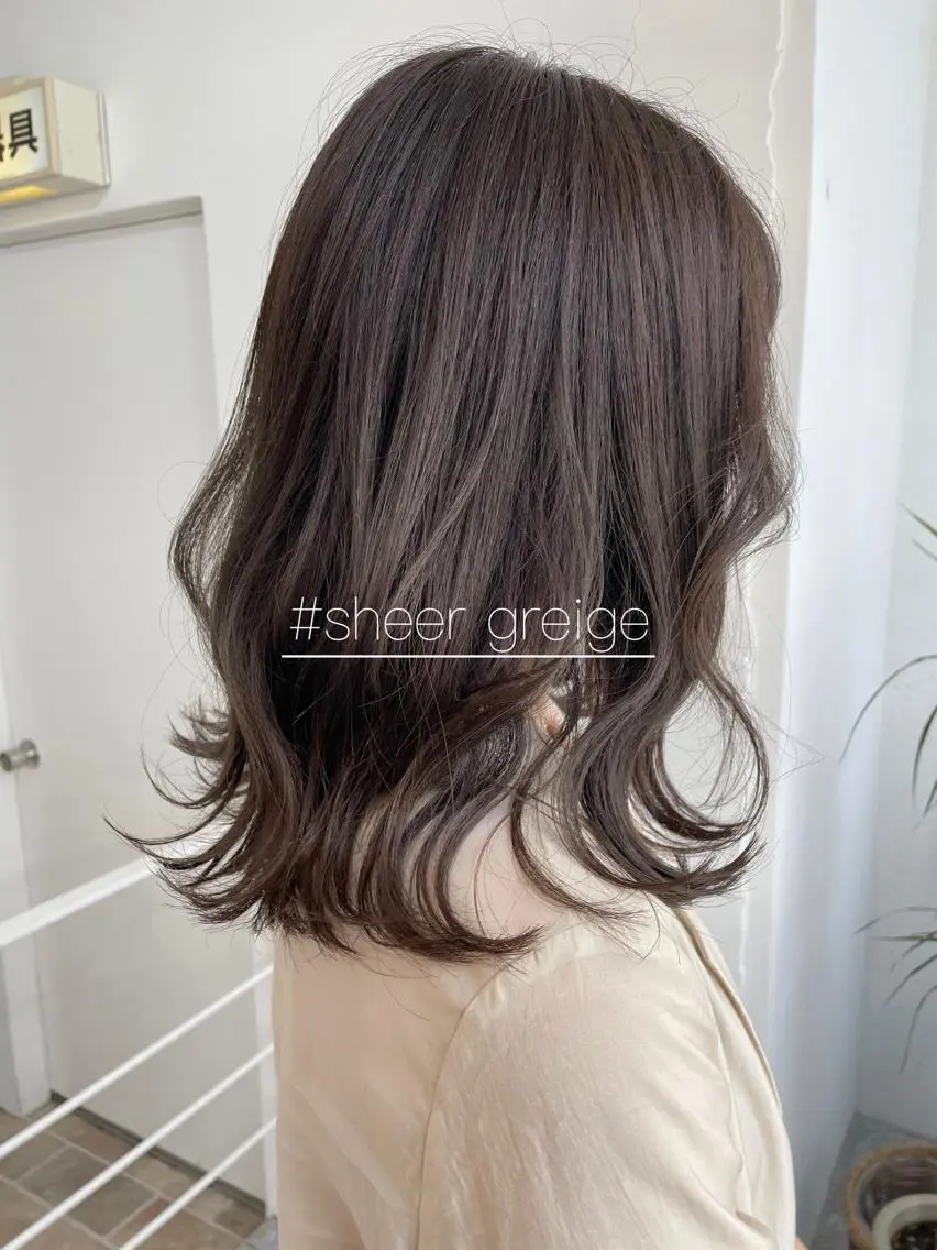 ミディアム カラー カット ヘアカラー トリートメント 🍎吉川浩生 トップスタイリストのヘアスタイル