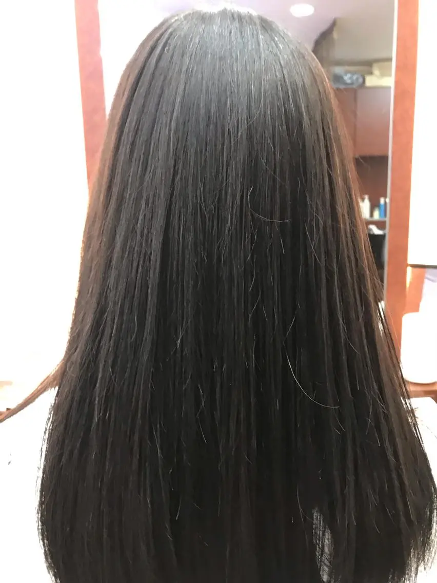ロング パーマ カット 縮毛矯正 トリートメント 桧山 真のヘアスタイル