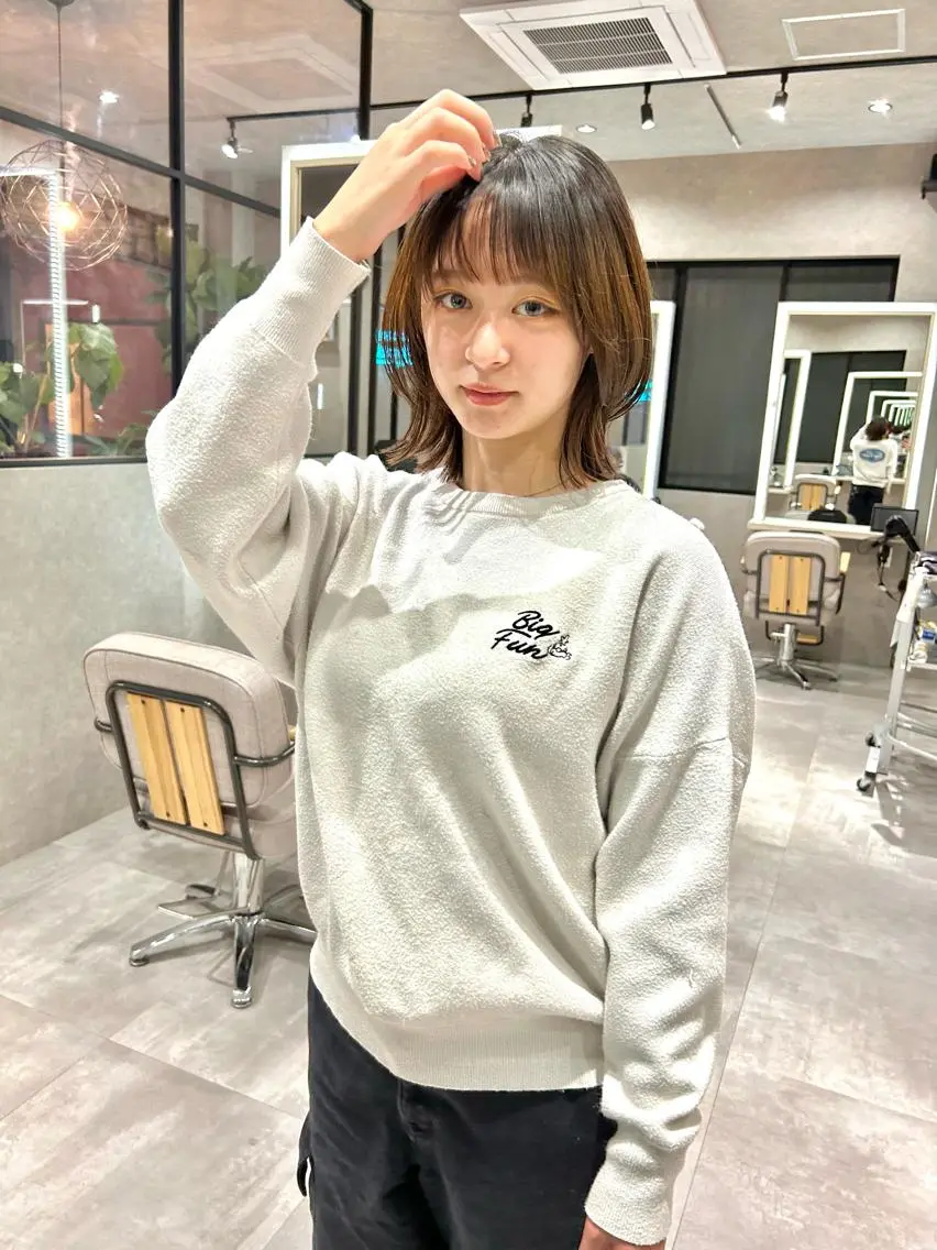 ショート カラー カット ヘアカラー トリートメント 一ノ瀬 暁のヘアスタイル