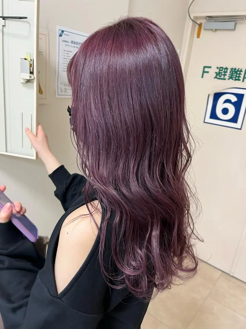 ミディアム カラー 暖色/ブリーチカラー 🎀 M i k uのヘアスタイル