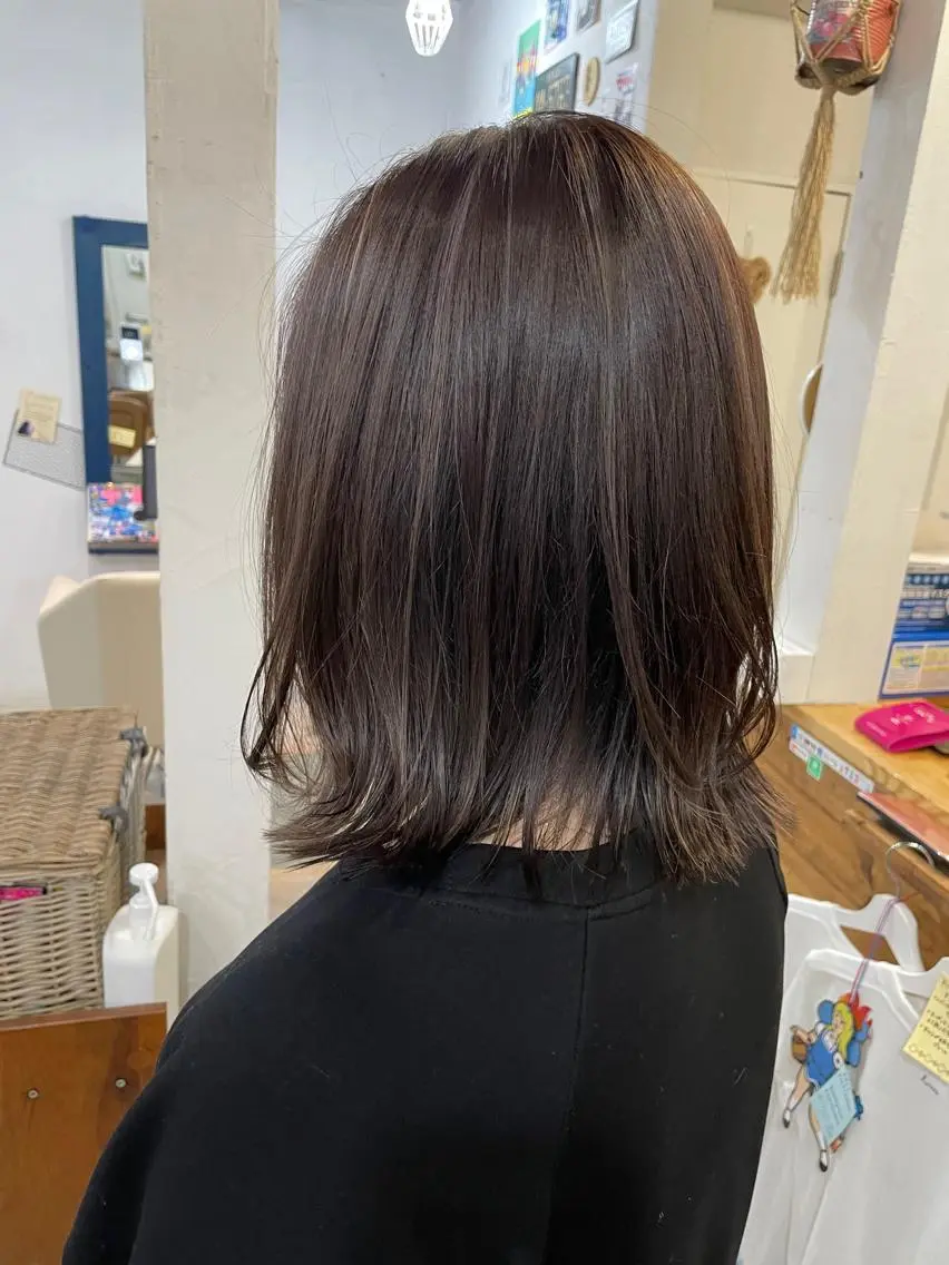 ミディアム ヘアカラー Luuna hair loungeのヘアスタイル