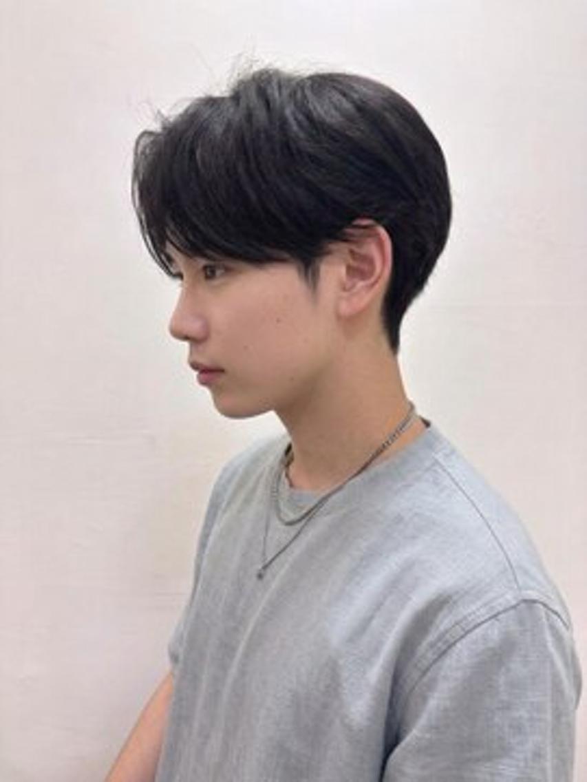 パーマ メンズ センターパート メンズパーマ カット パーマ メンズ/毛流れパーマ /鈴木健友のヘアスタイル
