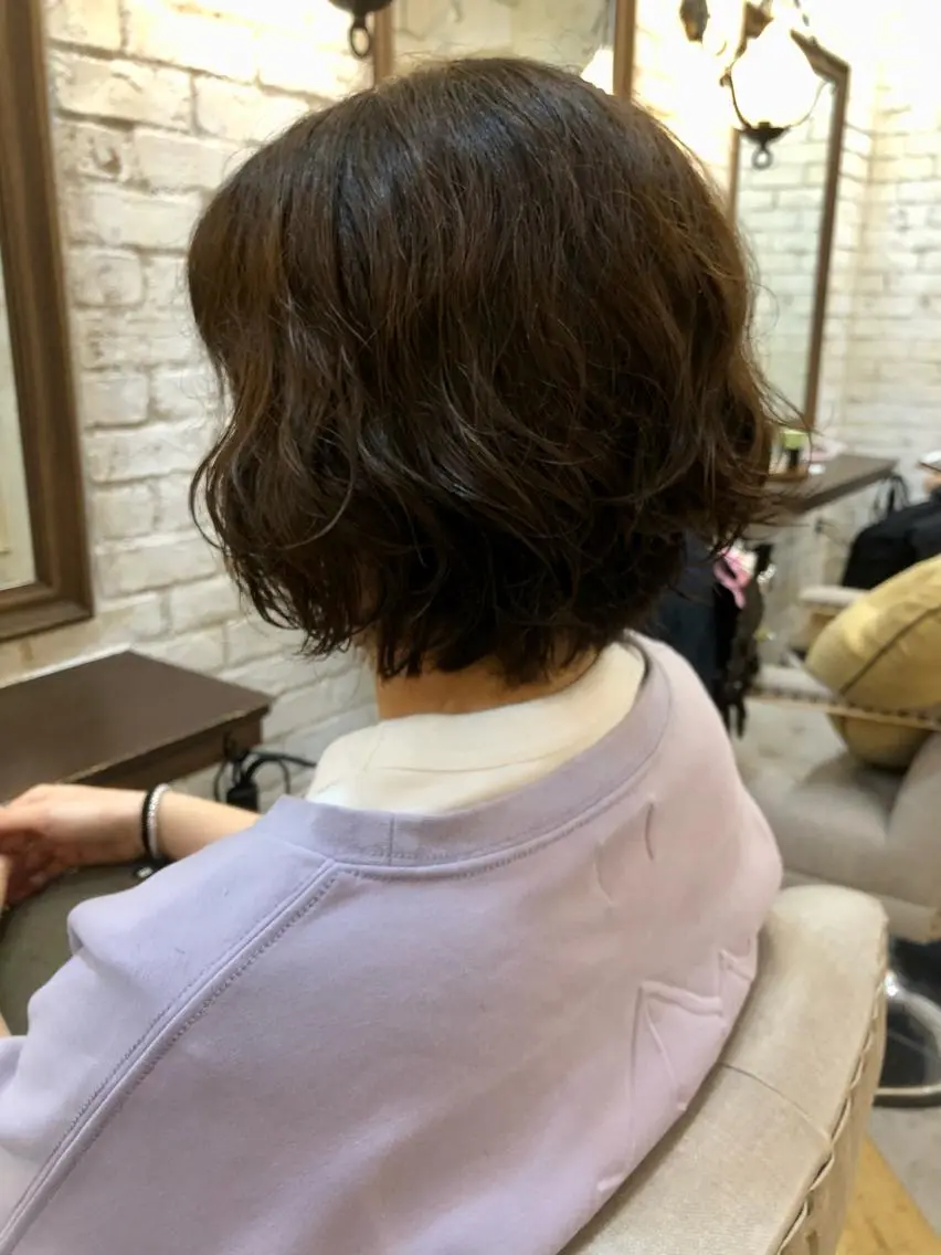 ショート パーマ 鷺沼駅徒歩1分 キシタクのヘアスタイル