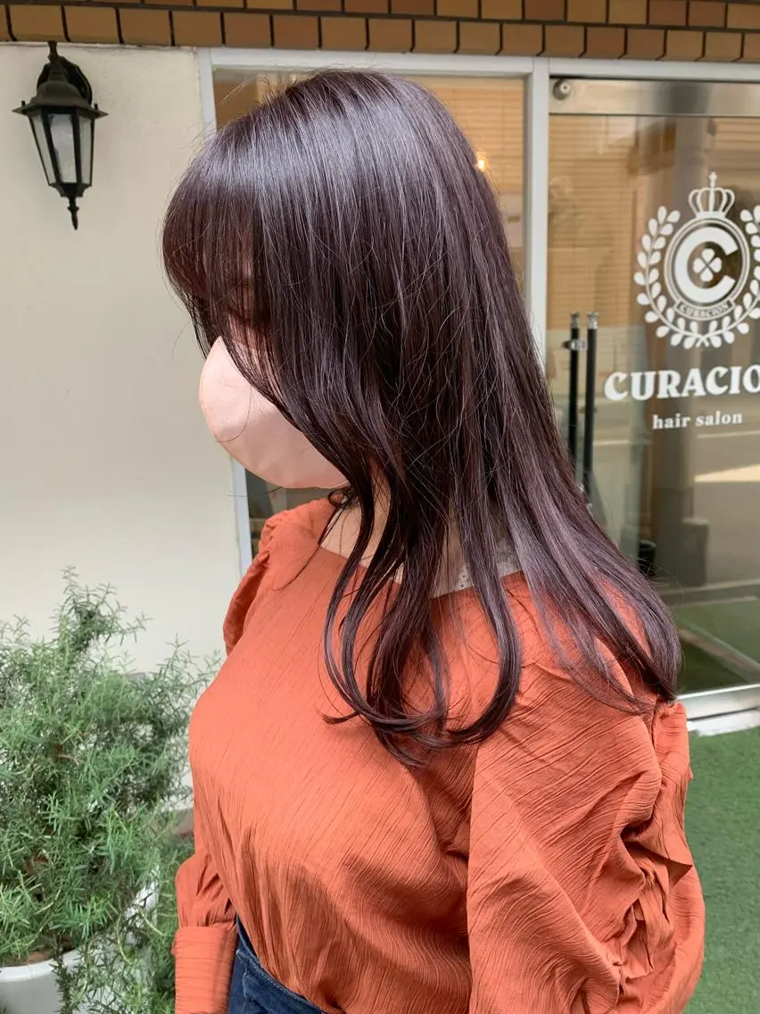 セミロング ヘアカラー トリートメント 田中 優衣のヘアスタイル