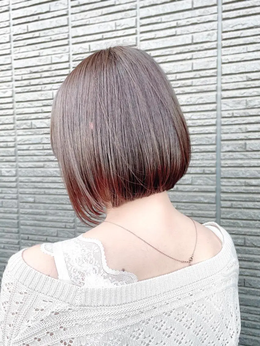 ショート カラー カット ヘアカラー トリートメント 似合わせ×扱いやすさ /ボブ/澁谷礼一のヘアスタイル