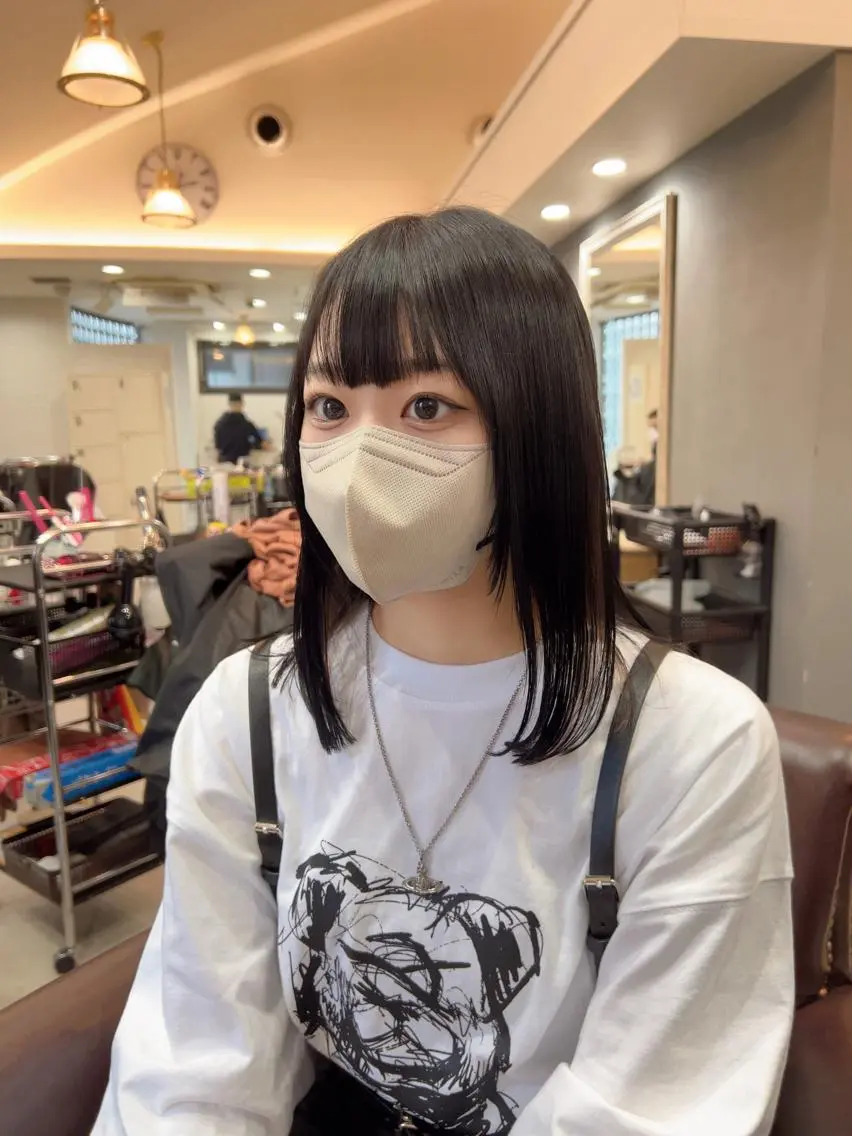 セミロング カラー カット ヘアカラー トリートメント 髪質改善ストレート Kantaのヘアスタイル