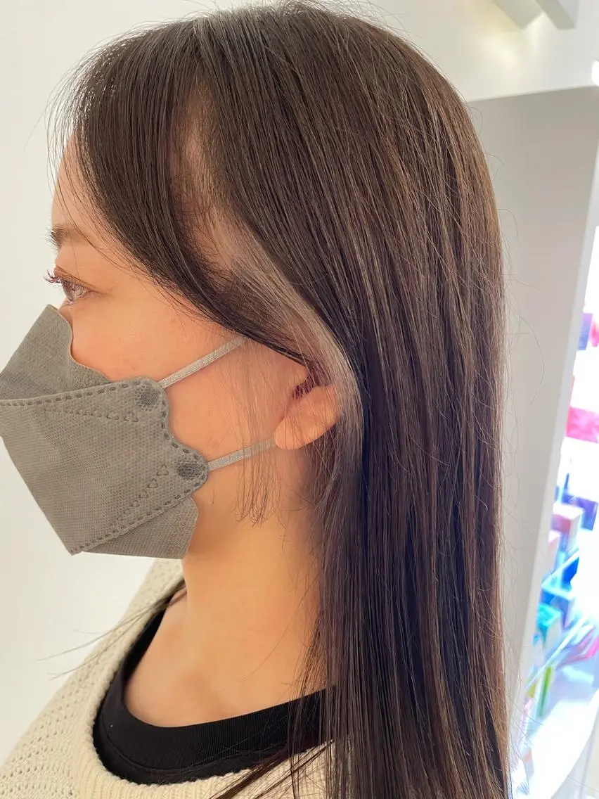 カラー グレージュ 後藤 澪のヘアスタイル