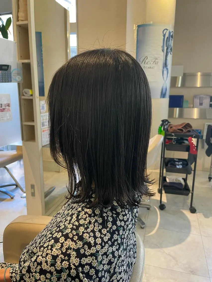 ミディアム ヘアカラー 本田 卓也のヘアスタイル