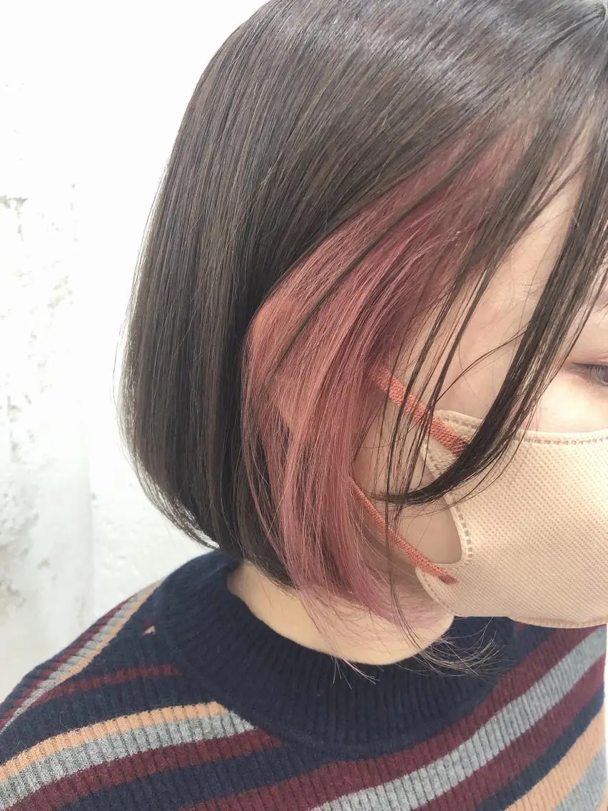 ショート カラー カット ヘアカラー トリートメント ヘッドスパ ヘアセット ️韓国ヘア/レイヤー カットYūka❤️のヘアスタイル