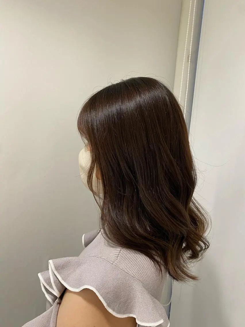 セミロング カラー カットモデル 🦋熊田 史織のヘアスタイル