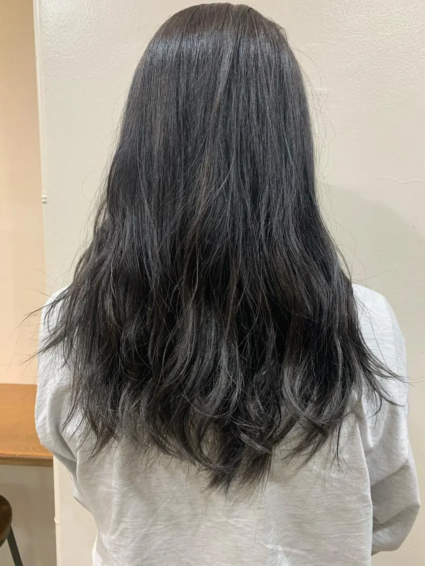 ロング アッシュ ヘアカラー トリートメント ヘッドスパ ヘアセット 大宮/山口 竣也のヘアスタイル