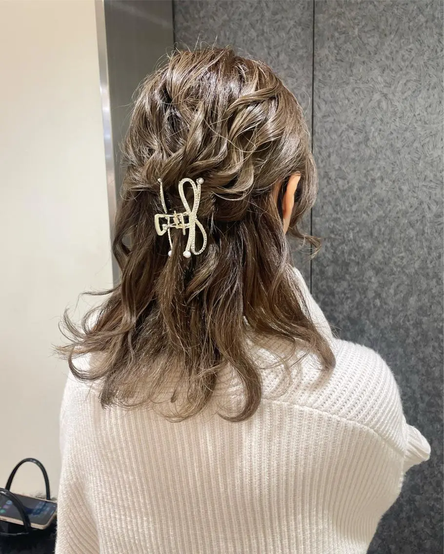 セミロング ヘアセット ♡透明感/艶カラー/ M a I ♡のヘアスタイル