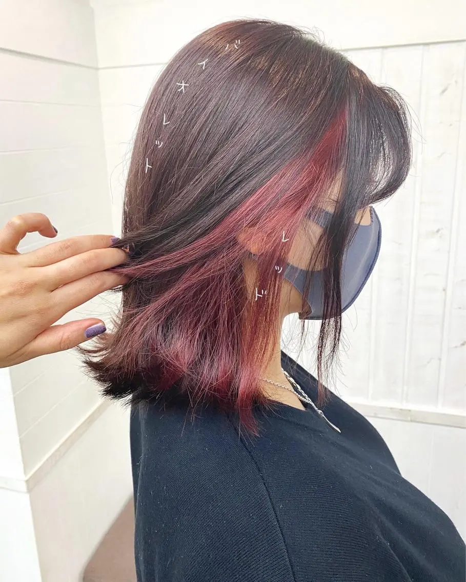 ミディアム ☀️透明感color KURO☀️のヘアスタイル