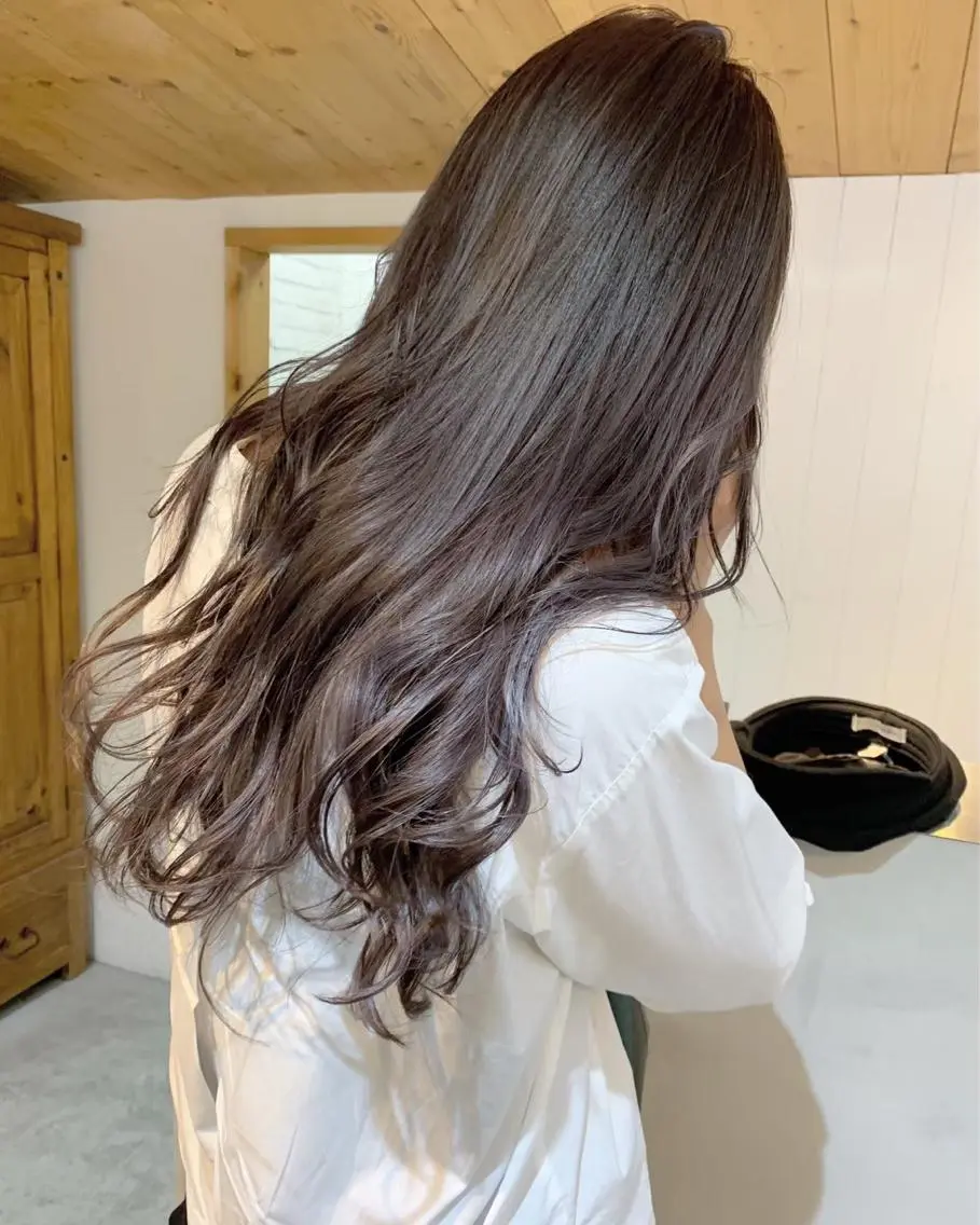 カラー ブリーチ ブルーカラー ブルーグレー ブルーグレージュ グレージュ ブリーチダブルカラー 【koide】のヘアスタイル