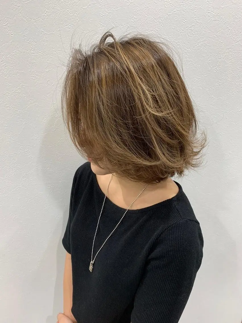 ショート カラー パーマ メンズ特化美容師/ 新井　洸太のヘアスタイル
