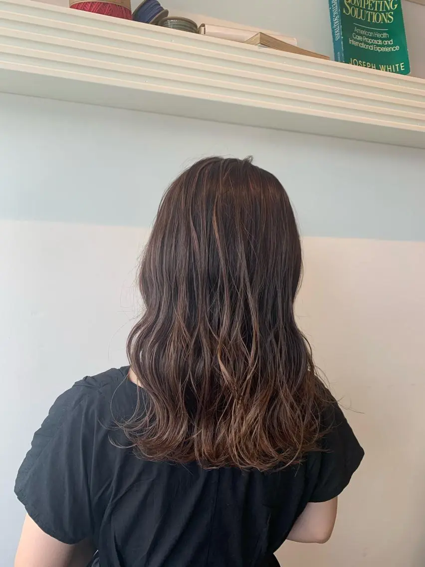 セミロング カット ヘアカラー トリートメント ヘッドスパ ヘアセット 大宮/山口 竣也のヘアスタイル