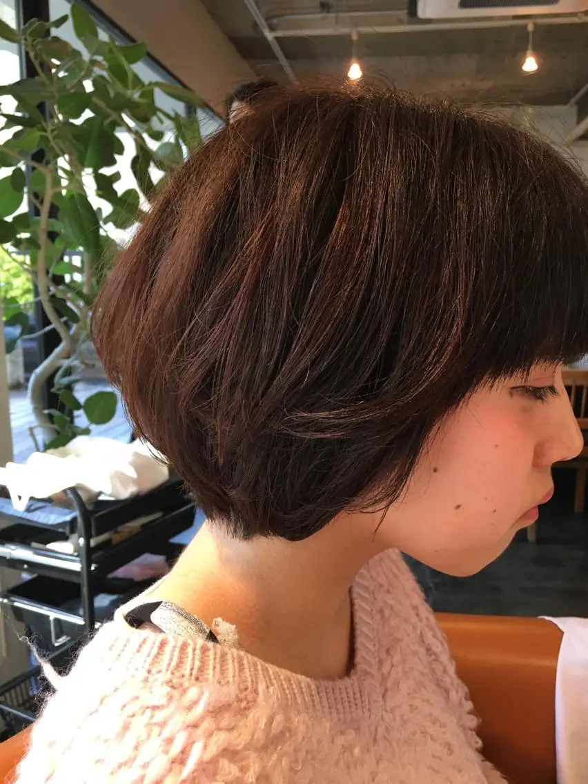 ショート ボブ カット トリートメント arts調布 スタイリスト杉山翔也のヘアスタイル
