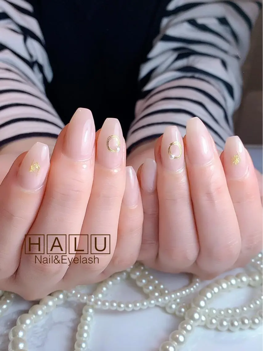 ネイル ゴールド HALU ハルのネイルデザイン