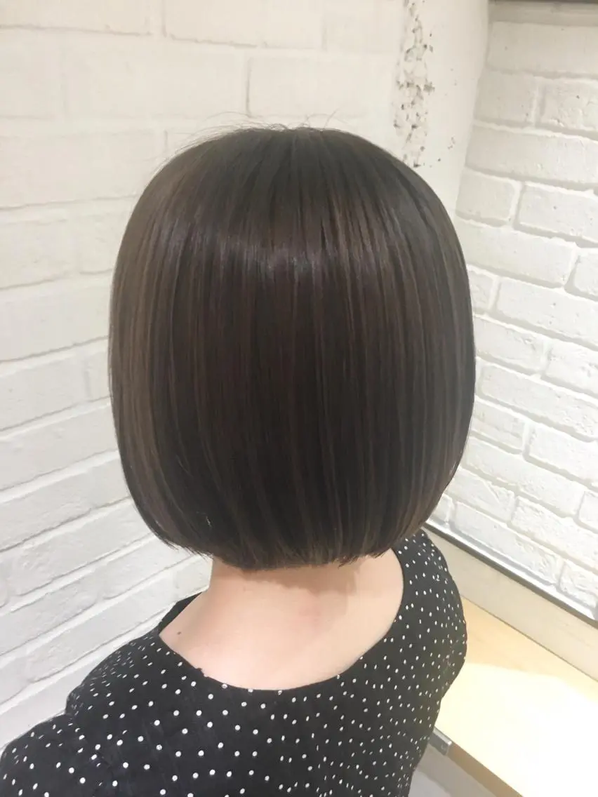 ショート カット 縮毛矯正 フジサキ ケンのヘアスタイル