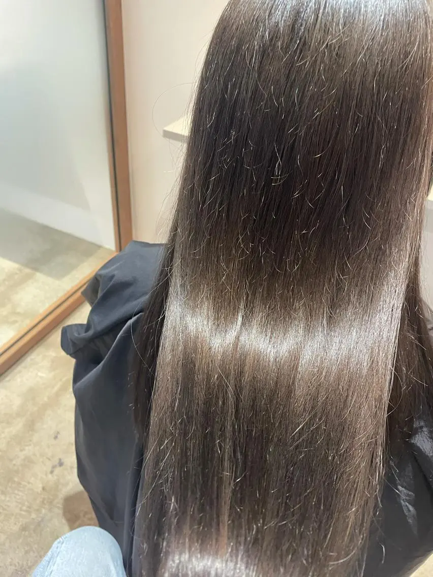 セミロング カラー グレージュ トリートメント ヘアカラー 中目黒🌼 🌼ハナのヘアスタイル