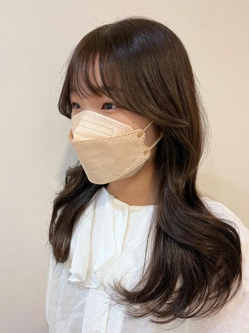 ロング カラー ブラウンカラー ココアブラウン エギョモリ ヨシンモリ 韓国風ヘア 韓国×髪質改善特化 💍maki💍のヘアスタイル
