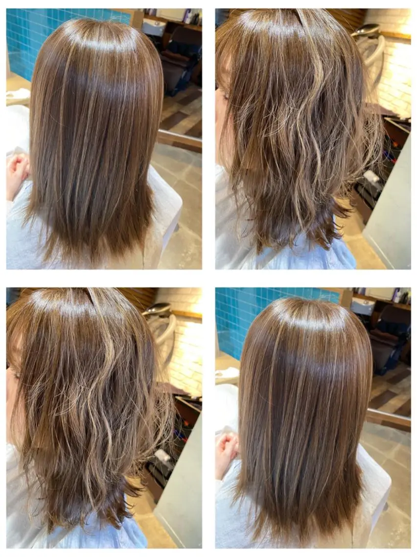 カラー ハイライトカラー 🩵盛れる顔周りヘア EMI🩵のヘアスタイル