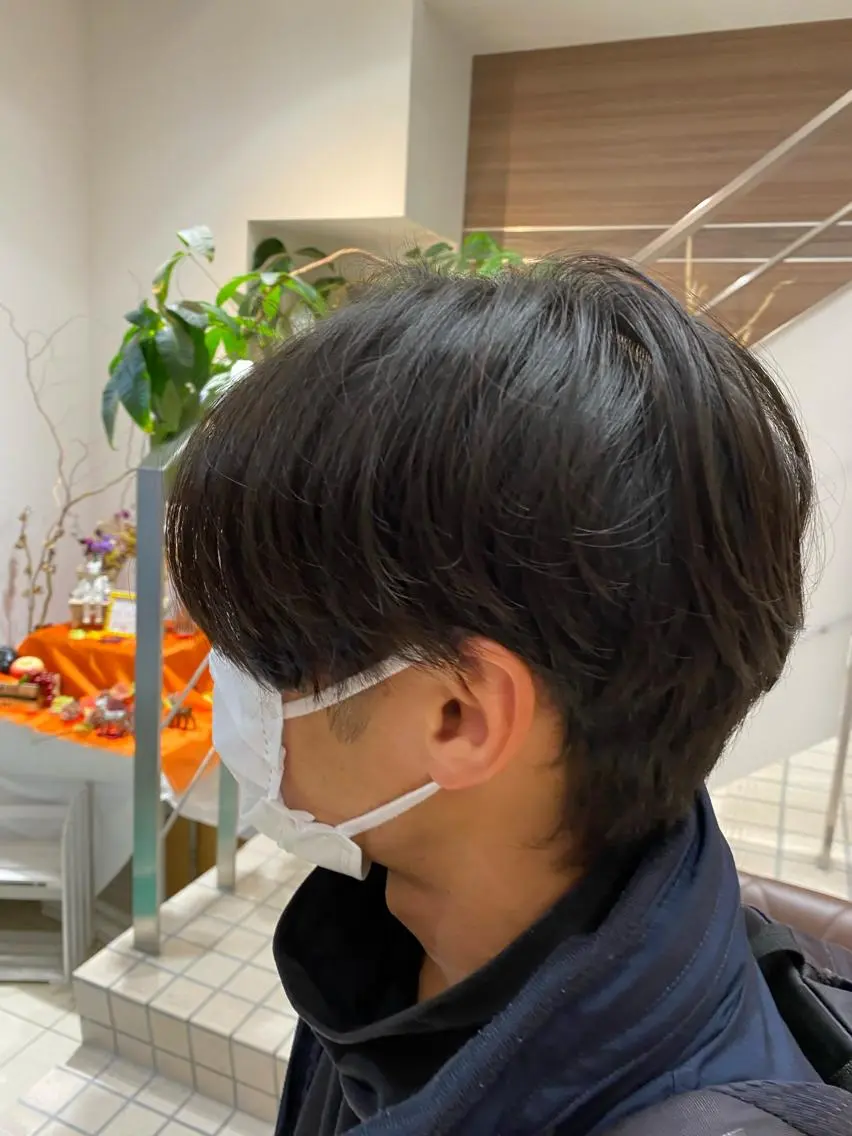 パーマ メンズ 佐々木 拓海のヘアスタイル