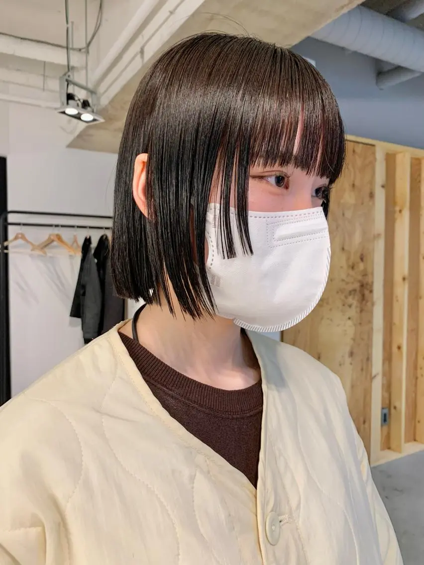 ショート パーマ 髪質改善 縮毛矯正 ストレートパーマ tension 【テンション】のヘアスタイル
