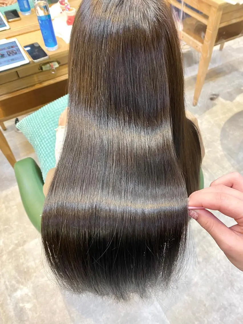 ロング ヘアカラー トリートメント 【縮毛矯正特化】 kyokaのヘアスタイル