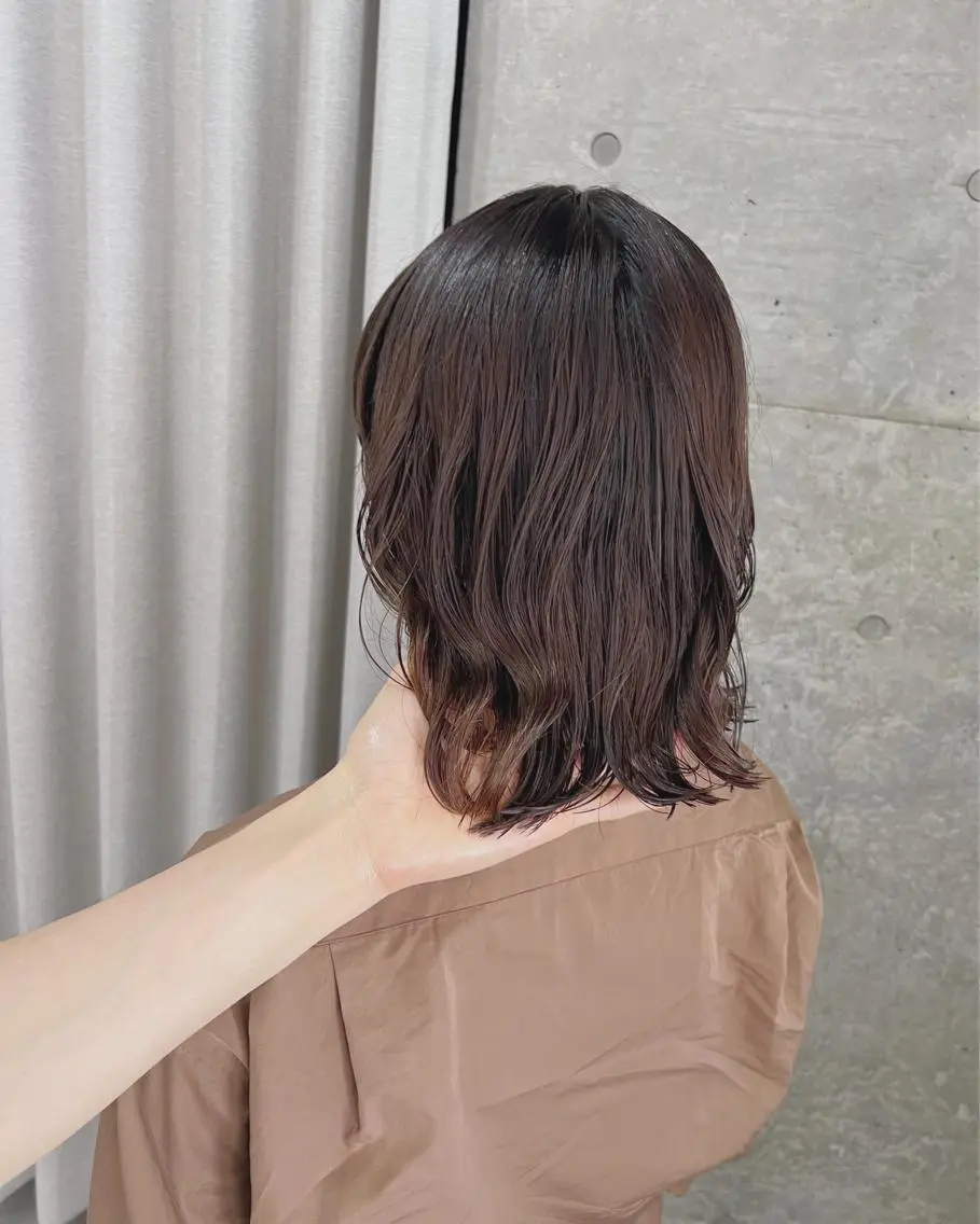 パーマ カット パーマ トリートメント ボブパーマコテ巻き風 パーマNo1深江秀平のヘアスタイル