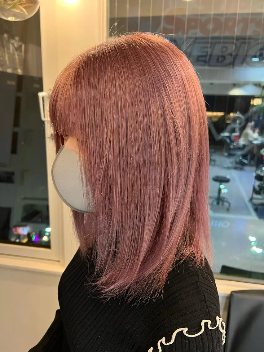 ミディアム カラー カット ヘアカラー トリートメント ヘッドスパ 最高級髪質改善🥇 小玉美菜のヘアスタイル
