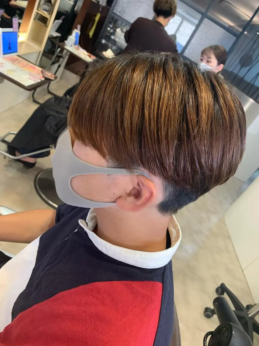 ショート カット ヘアセット メンズパーマ/難波/ 心斎橋　室園亮佑のヘアスタイル
