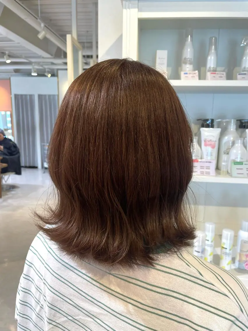 ショート 切りっぱなしボブ ボブ ヘアカラー 和田 真依のヘアスタイル