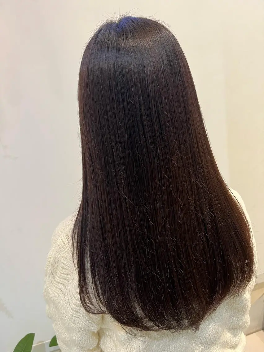 カラー ブリーチしない暖色 カラー🥀杉 優菜のヘアスタイル