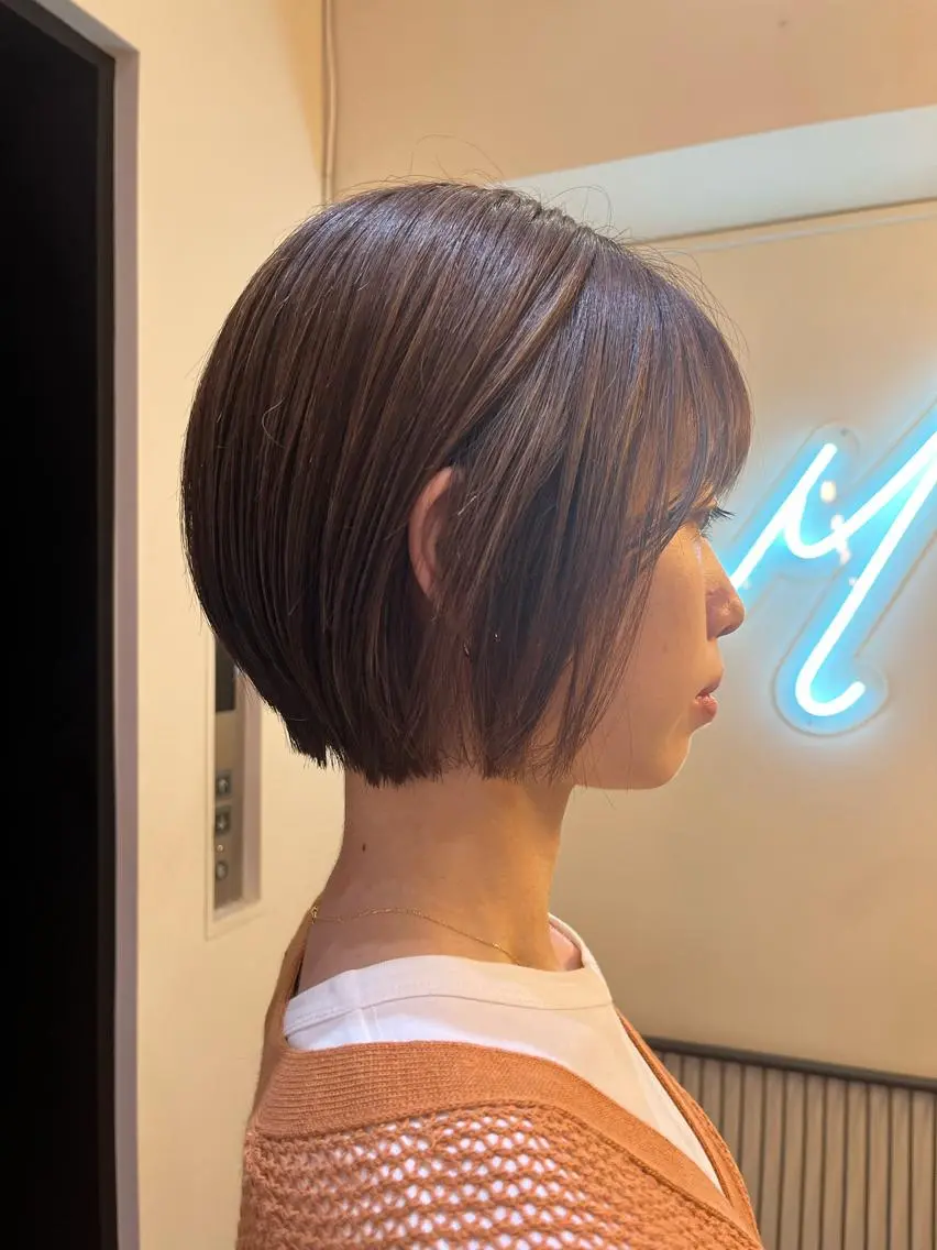 ショート カラー ショートボブ ボブ ショートヘア カット ハイトーンカラー 🦋yuri🦋のヘアスタイル