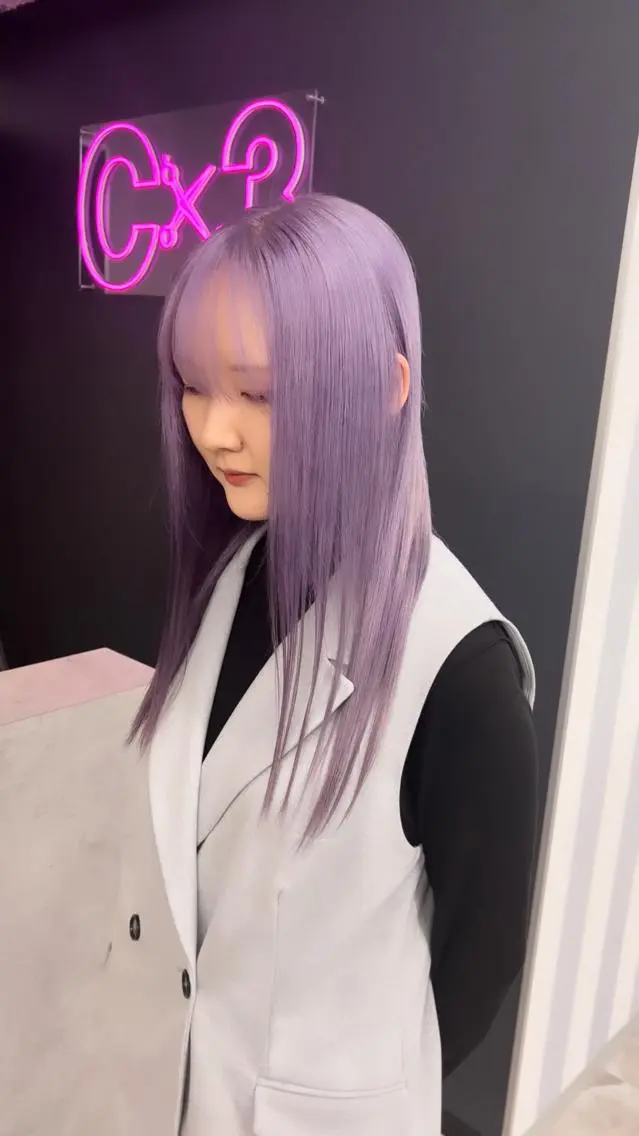 ロング カラー ラベンダーカラー ヘアカラー トリートメント Uno. 本気で ヘアに悩む方へ✨のヘアスタイル