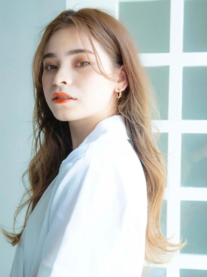 ロング 韓国風ヘア レイヤーカット カット ヘアカラー トリートメント ♥️ボブ韓国風ヘア ♥️久保田夢美のヘアスタイル