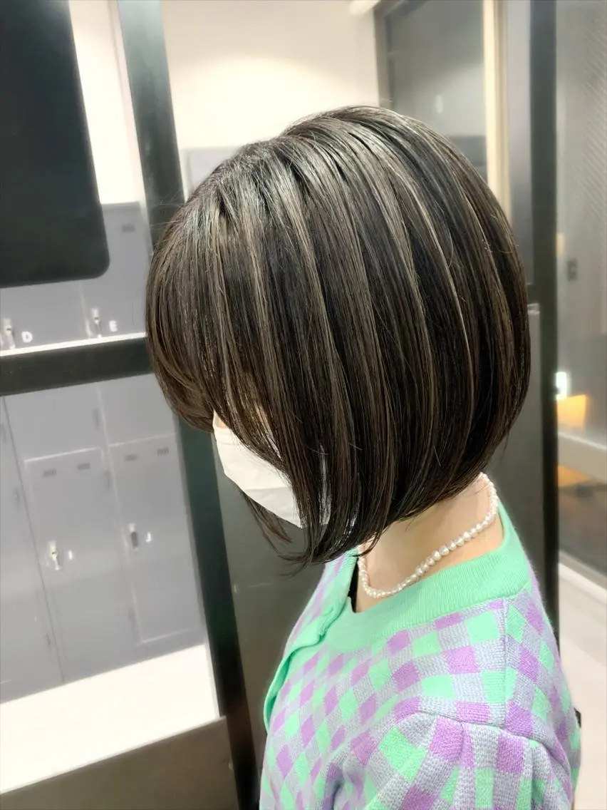 ショート カラー ヘアアレンジ ハイライトカラー ハイライト VIM hairおもろまち店のヘアスタイル
