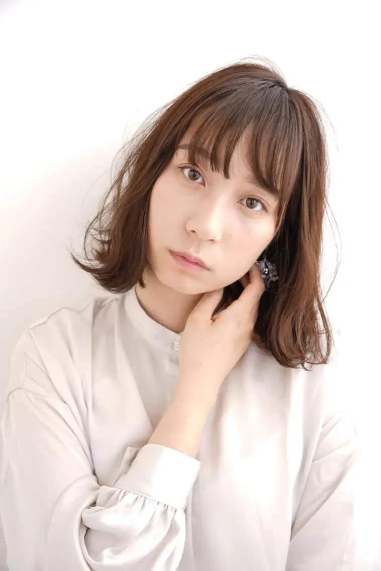 ミディアム カラー 髪質改善縮毛矯正 美容師✂️山崎竜二のヘアスタイル
