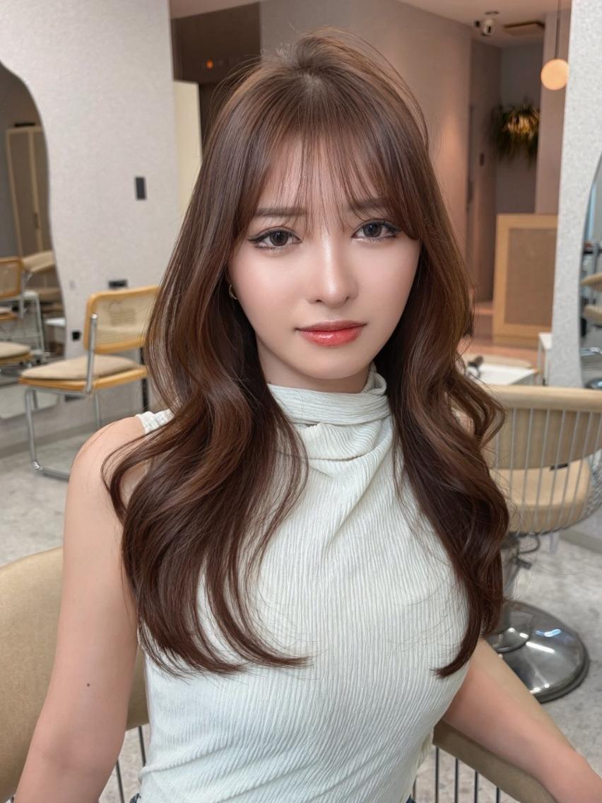 ロング ショートボブ ボブ ヨシンモリ 韓国風ヘア レイヤーカット レイヤー/髪質改善 /Senne竹下のヘアスタイル