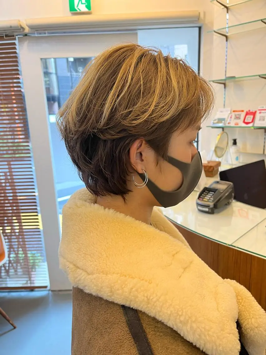 ショート カラー カット ヘアカラー 代表 土屋ヒロユキ ショートカットのヘアスタイル