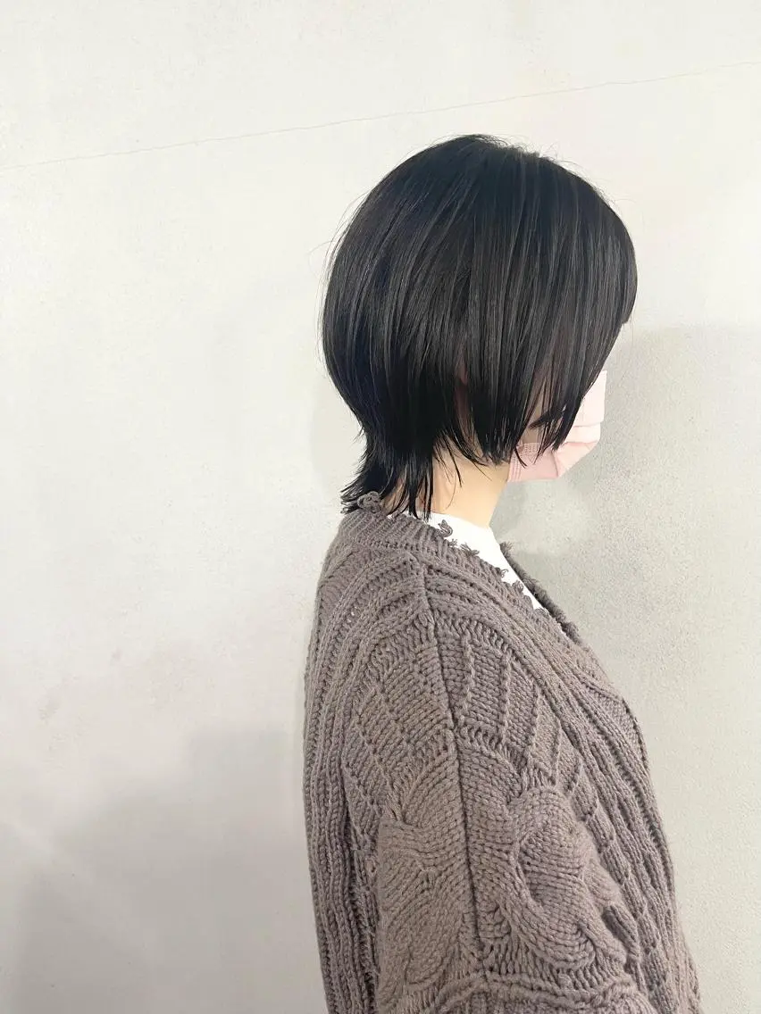 ショート ウルフカット 柏 ウルフ/レイヤー 田中佐和🐺のヘアスタイル