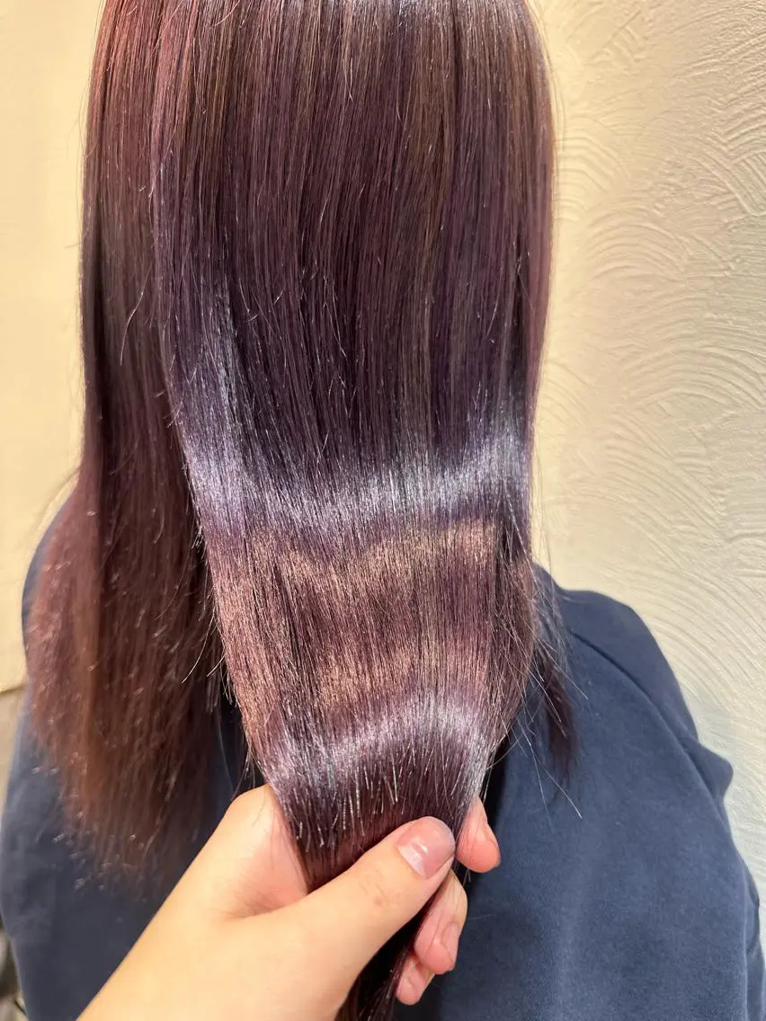 ロング カラー ヘアカラー やまぐち あやみのヘアスタイル