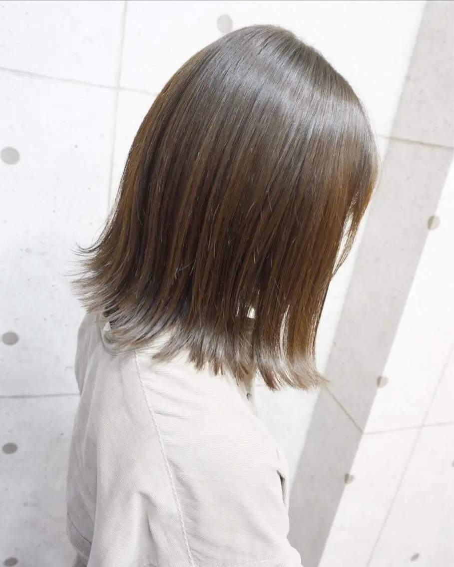 ミディアム カット ヘアカラー トリートメント hair teria ryu 大塚のヘアスタイル